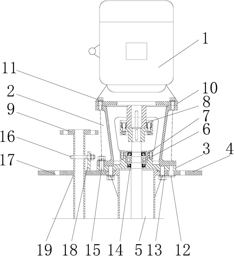 Suspended semi submersible vertical turbine pump shock absorber base