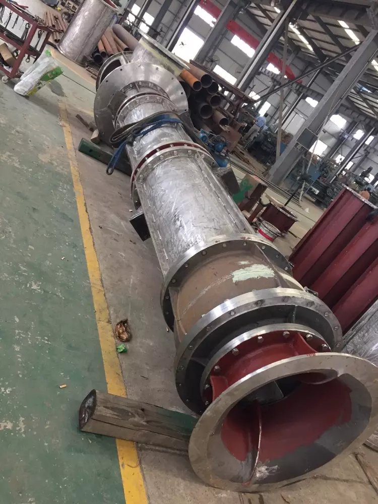 vertical long axis turbine pump