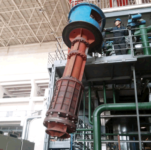 Canned Vertical Multi-stage pouch condensation turbine pump