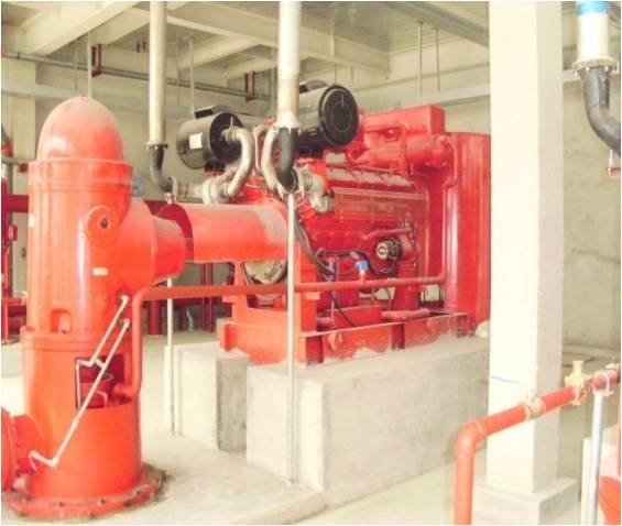 Beijing Capital Airport Project diesel vertical fire turbine pump