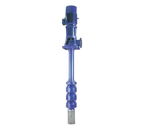 Wet pit single-shell vertical diversion pump