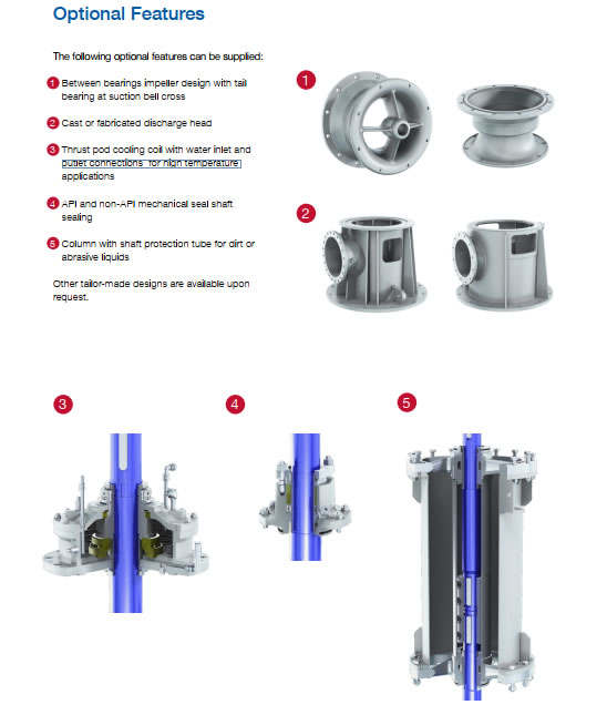 Multiple-usage vertical turbine pumps