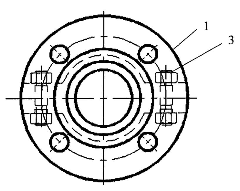 A flange structure for fixing pipelines of suspended semi submersible vertical turbine pumps.jpg