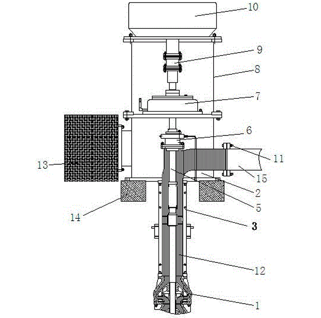 A vertical suspended semi submersible vertical turbine pump infusion device that can prevent user pipeline damage