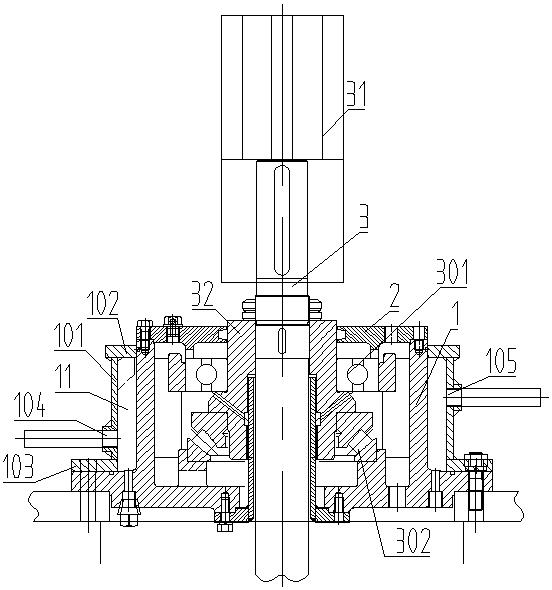 Bearing seat for suspended semi submersible vertical turbine pump with external water-cooled chamber.jpg