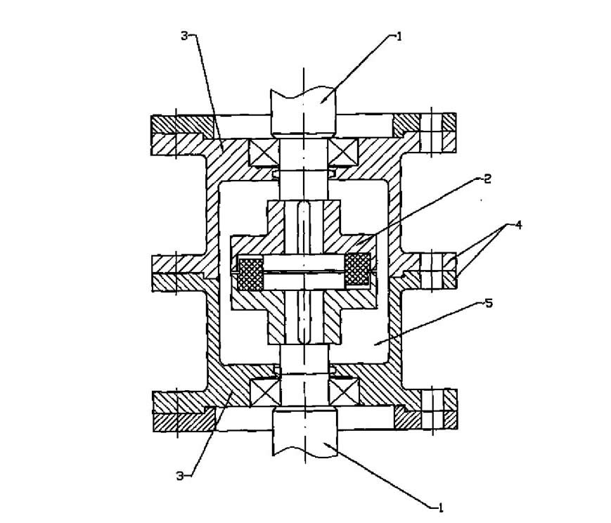 Central component shaft connection structure of suspended semi submersible vertical turbine pump.jpg