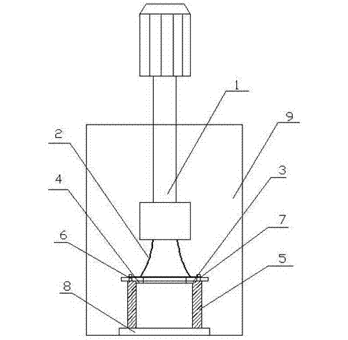 The pump head fixing device of a vertical long axis semi submersible Suspended sump pump