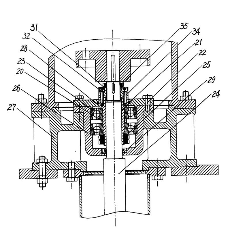 An axial adjustment device for a suspended vertical long axis semi submersible chemical sump pump