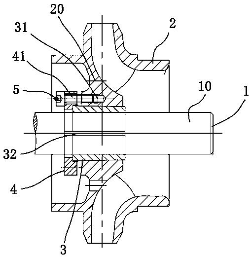 Impeller positioning structure for vertical suspended semi submersible vertical turbine pump