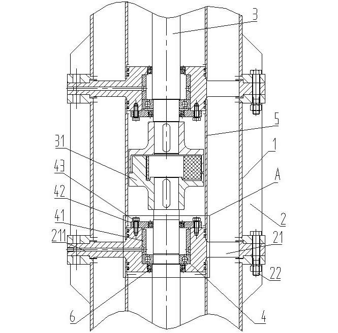 Sealing structure of rolling bearings for suspended semi submersible vertical turbine pump.jpg