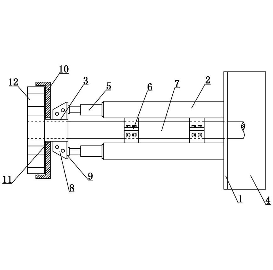 Suspended semi submersible vertical turbine pump impeller disassembly device