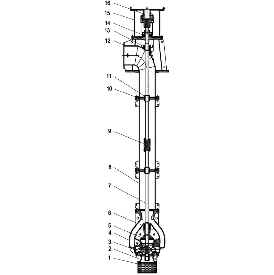 Suspended semi submersible vertical turbine pump with double suction structure.jpg