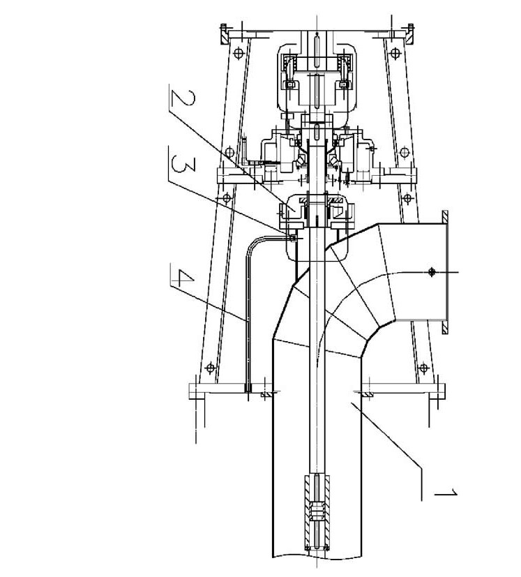 Vertical non withdrawable suspended semi submersible vertical turbine pump exhaust system.jpg