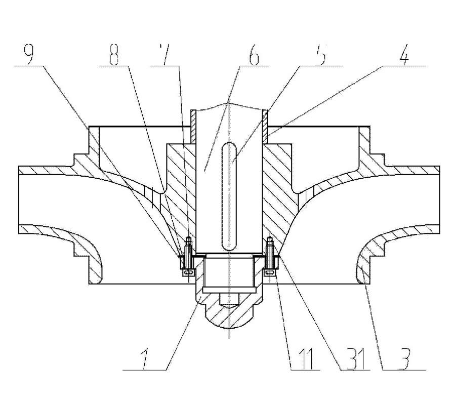 Vertical suspended semi submersible vertical turbine pump impeller anti loosening device