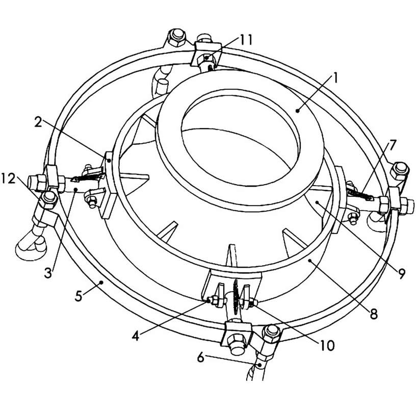 Vertical suspended semi submersible vertical turbine pump suction horn fixing device.jpg