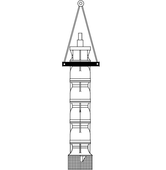 Lifting of bowl assembly only about the Vertical Turbine Pump